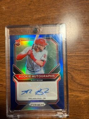Panini Blue Holographic Rookie Autographs Baseball Card